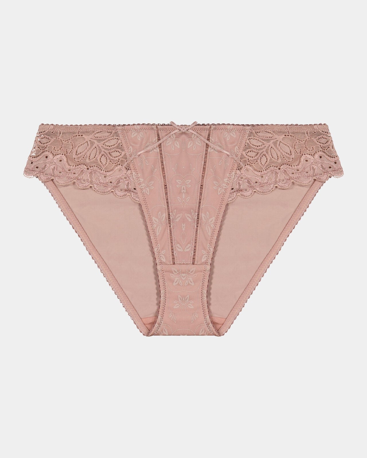 Yvette Bikini in MOCHA. Flat lay front view