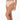 Model wears Coral High Cut Brief in LATTE. On body side view