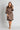 Model wears Noele Robe in LEOPARD/BLACK. On body front view