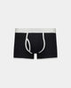 Bold Marle Mens Trunk in BLACK. Flat lay front view
