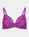 Baroque Underwire Bra in RADIANT ORCHID. Flat lay front view