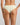 Model wears Lacey Brazilian in TRANSPARENT YELLOW. On body back view