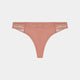 Devoted Thong in ASH ROSE. Flat lay front view