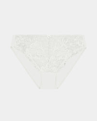 Embrace Bikini in WHITE. Flat lay front view