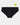 Naturally Me Bikini in BLACK. Flat lay front view