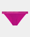 Stripe Elastic & Papertouch Tanga in FANTASY FUCHSIA. Flat lay front view