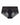 Midnight Express Full Brief in BLACK. Flat lay front view