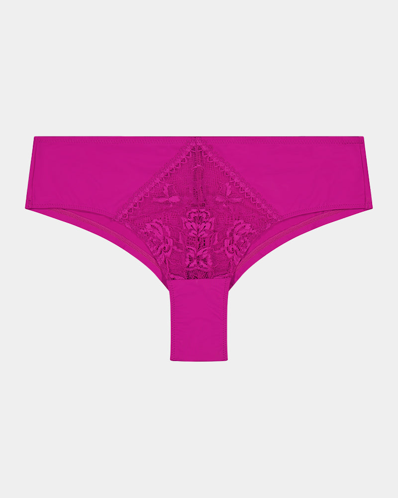 Inspire Me Brazilian in FANTASY FUCHSIA. Flat lay front view