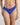 Model wears Seamless Soft Bikini in DAZZLING BLUE. On body front view