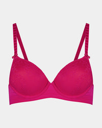 Bendon Body Lace Contour Bra in JAZZY. Flat lay front view