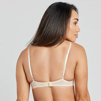 Model wears Body Basics Contour Bra in AMERICAN NUDE. On body back view