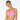 Model wears Simply Seamless Contour Bra in SHOCKING PINK MARLE. On body front view