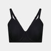 Comfit Collection Contour Bra in BLACK. Flat lay front view