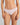 Model wears Au Naturel Thong in FESTIVAL BLOOM. On body front view