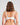 Model wears Thea Underwire Bra in WHITE. On body back view