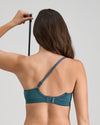 Model wears Bendon Body Contour Bra in MEDITERRANEA. On body back view