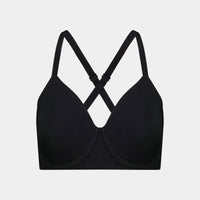 Comfit Collection Contour Bra in BLACK. Feature shot