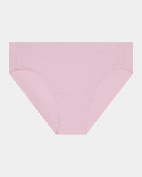 Au Naturel High Cut Brief in PALE LILAC. Flat lay front view