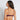 Model wears Sofia Underwire Bra in POTENT PURPLE/TUSCANY. On body back view