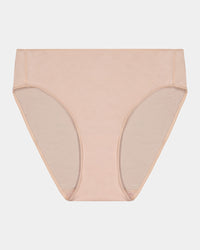 Au Naturel High Cut Brief in LATTE. Flat lay front view