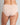 Model wears Au Naturel Full Brief in LATTE. On body back view