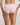 Model wears Au Naturel Full Brief in PALE LILAC. On body back view