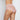 Model wears Lace Full Brief in ZEPHYR. On body back view