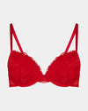 Florence Push Up Bra in SALSA. Flat lay front view