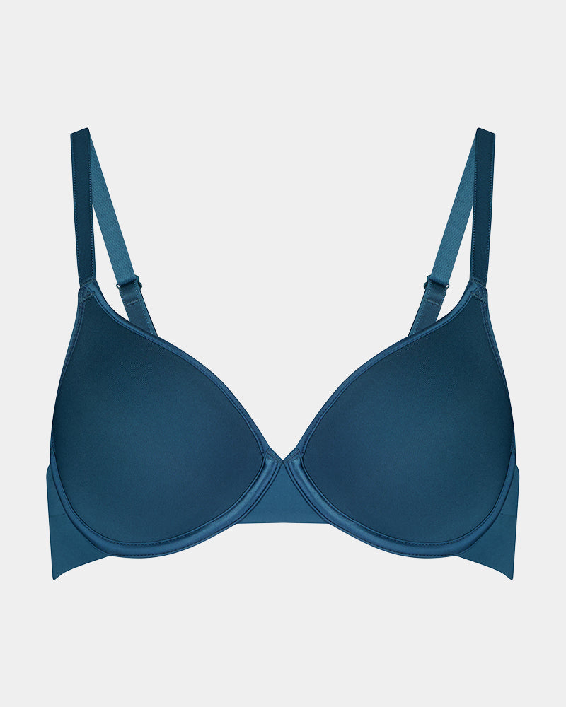 Flawless Form Contour Bra in MEDITERRANEA. Flat lay front view