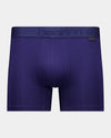 Bamboo Mens Trunk in PEACOAT. Flat lay front view