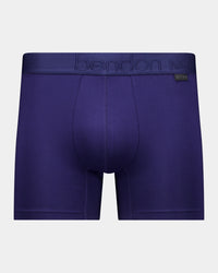 Bamboo Mens Trunk in PEACOAT. Flat lay front view