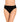 Model wears Freestyle High Cut Brief in BLACK. On body front view