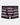 Bold Stripe Mens Trunk in BLACK/PLUM STRIPE. Flat lay front view