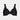 Perfect Lines Contour Bra in BLACK. Flat lay front view