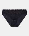 Lacey Bikini in BLACK. Flat lay front view