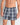 Model wears Lounge Boxer in BLUE WING TEAL CHECK. On body front view