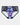 Wild Violet Full Brief in BLUE HYDRANGEA PRINT. Flat lay front view