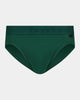 Bamboo Mens Brief in RAIN FOREST. Flat lay front view
