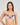 Model wears Everleigh Underwire Bra in SURF THE WEB/BLUSH. On body front view