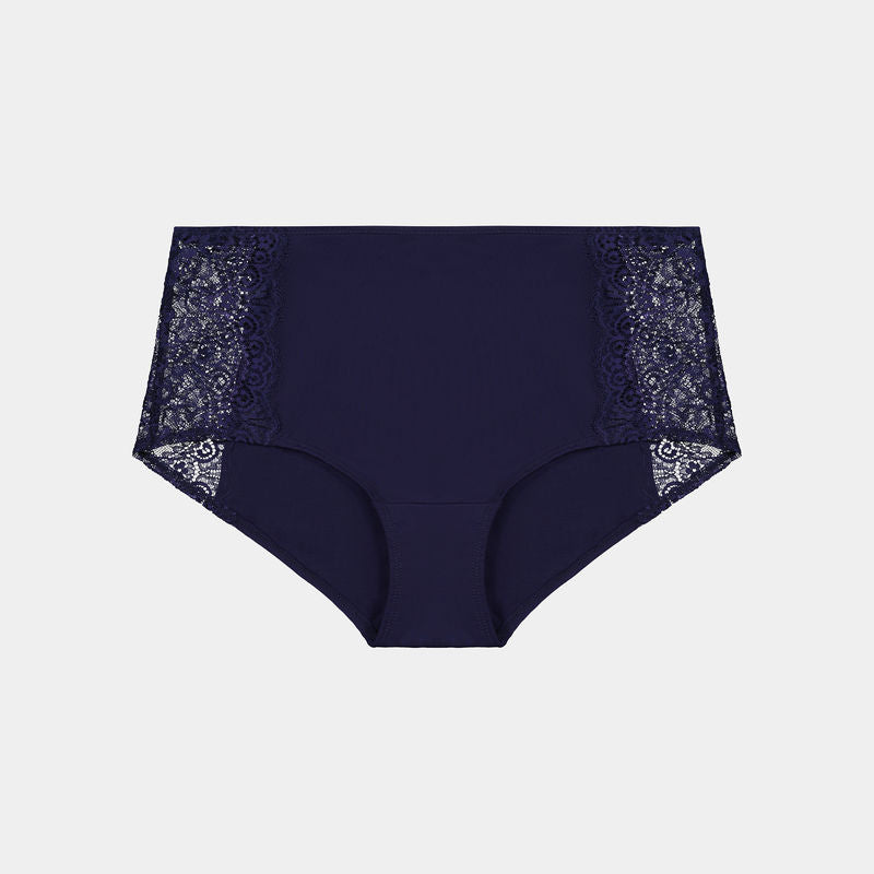 Eloise High Waisted Brief in ECLIPSE. Flat lay front view