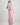 Model wears Marbella Robe in PINK MARL STRIPE. On body side view