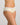 Model wears Daily Micro Bikini in TRANSPARENT YELLOW. On body side view