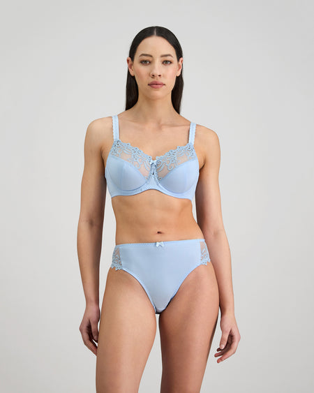 Coral Underwire Bra in SKYWAY. Feature shot