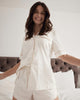 Holly Short PJ in IVORY. Feature shot