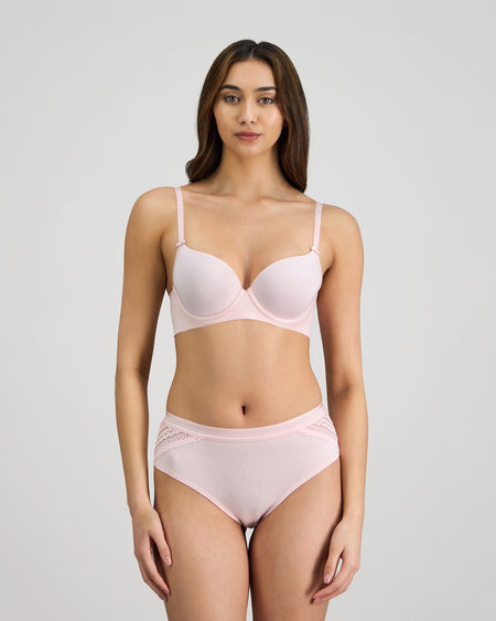 Bendon Body Contour Bra in PALE LILAC. Feature shot