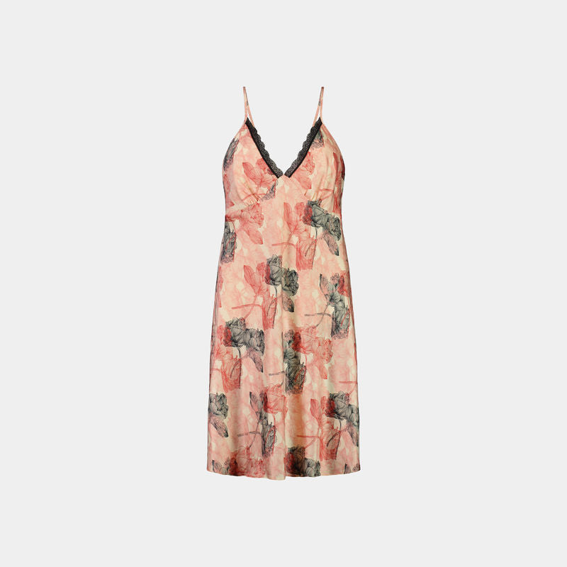 Paislei Chemise in BAKED APPLE PRINT. Flat lay front view