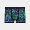 Bodyfit Mens Trunk in PSYCHEDELIC WAVE PRINT. Flat lay front view