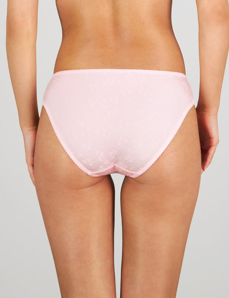 Model wears Yvette Bikini in ICY PINK. On body back view