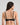 Model wears My Fit Lace Push Up Bra in BLACK. On body back view