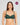 Model wears Sofia Underwire Bra in RAIN FOREST. On body front view